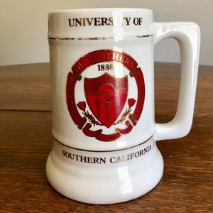 Vintage USC large stein mug with school seal